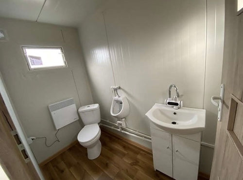5x2,20 Schreibtischcontainer mit Toilette